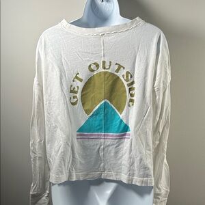 FP Movement by Free People White Long Sleeve Tee